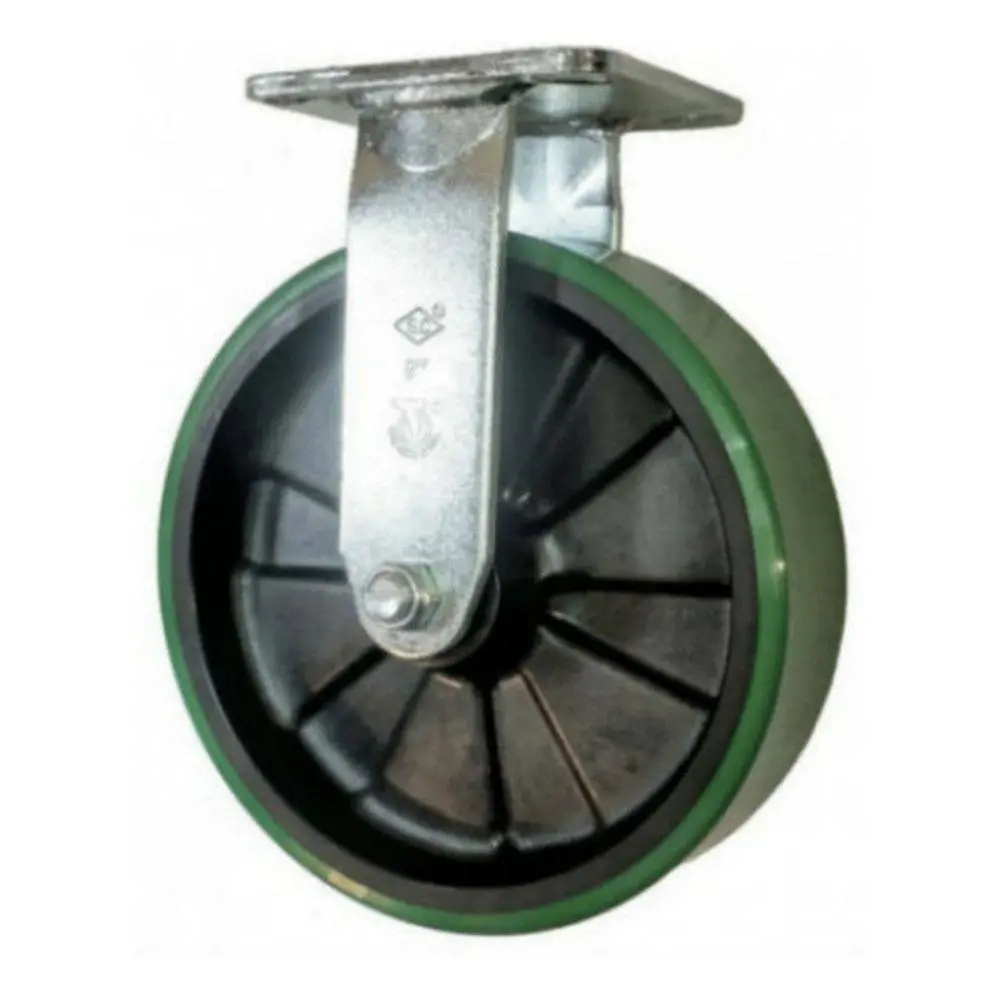 8" X 2" Polyon Maxrok Wheel Rigid Caster - 1400 Lbs. Capacity 1