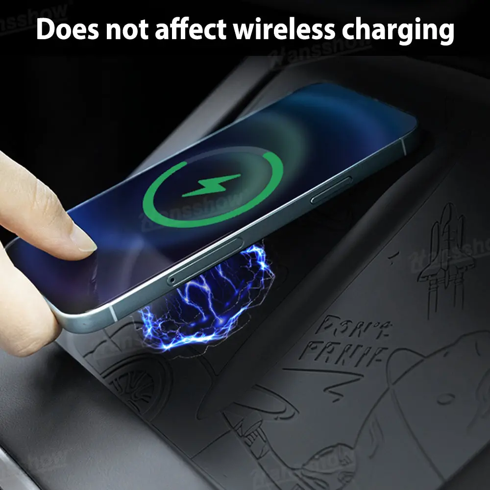 Model Y Juniper/3 Highland Wireless Charging Silicone Pad With Black Space... 2