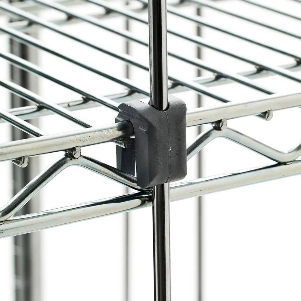 Metro 9084P Additional Rust-Proof Tabs For Super Erecta Wire Shelving Rods And Tabs, Bag Of 4 1
