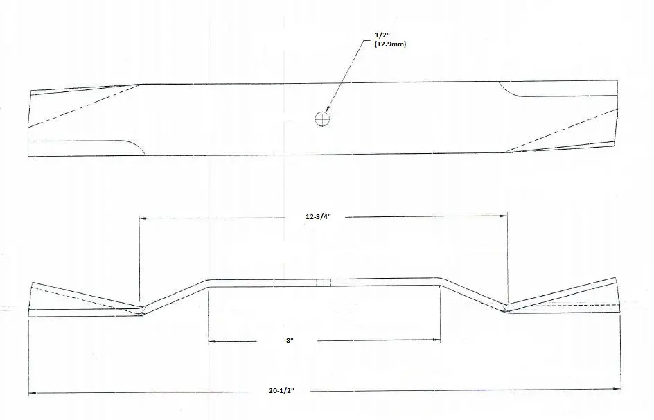 Itg 30-050 60" Mower Blades - Set Of 3 2