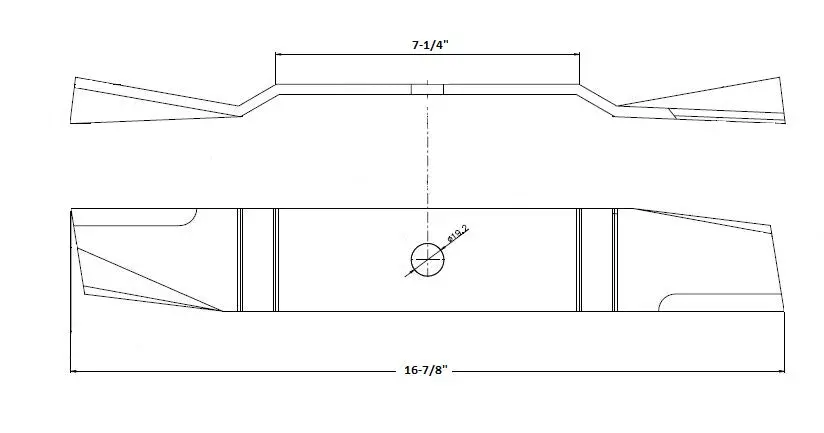 Befco 6795 C120 Medium Lift Mower Blades - Set Of 3 2