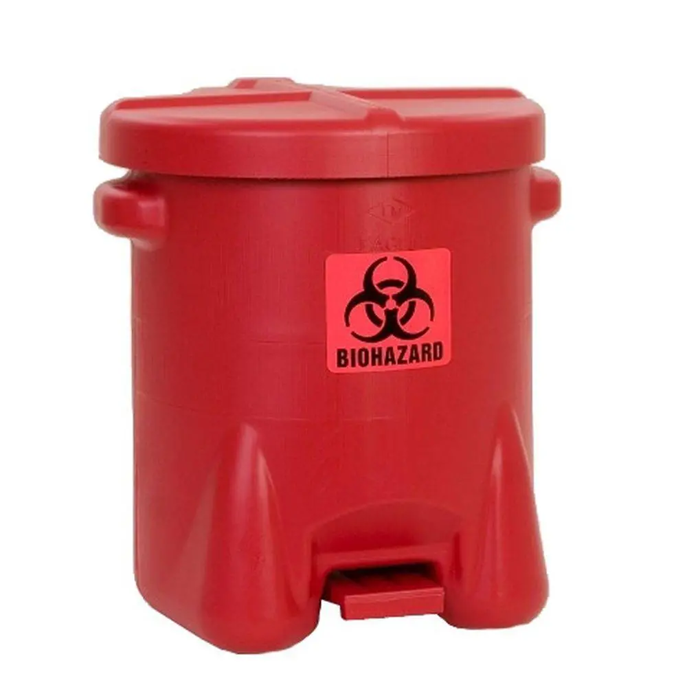 Biohazardous Waste Can 14 Gal. Red Poly 1
