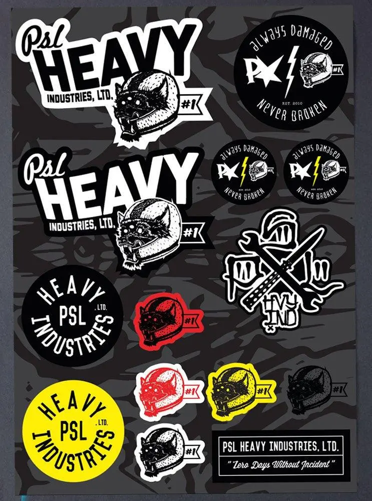 Psl Heavy Industries Sticker Sheets 1