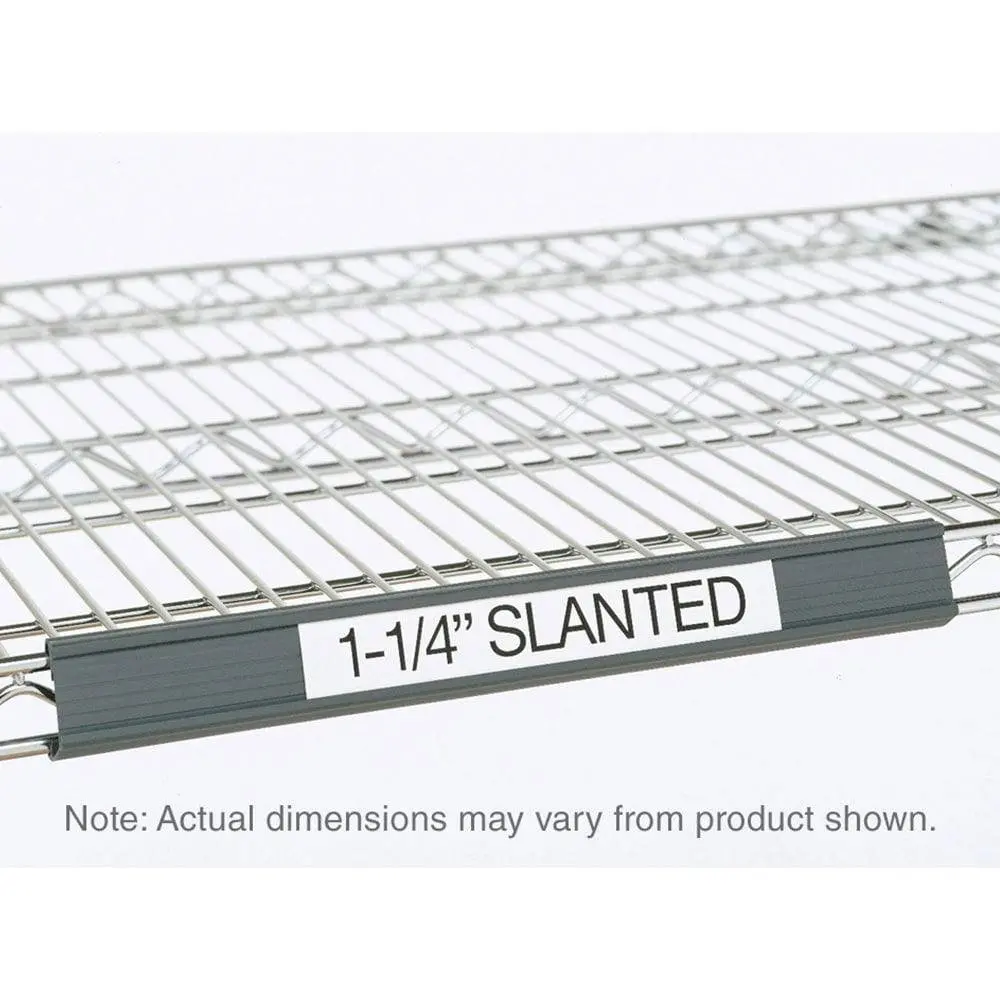 Metro Super Erecta Slanted Label Holder, Gray 1