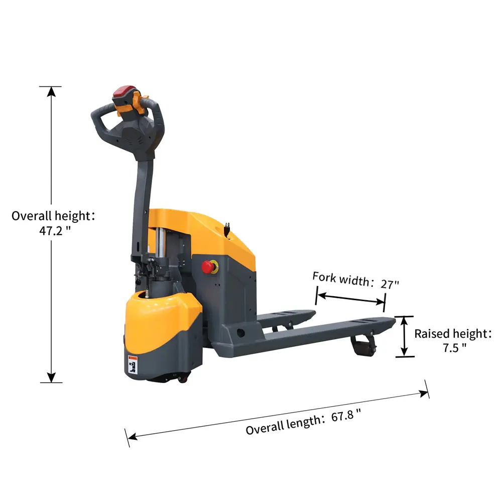 Full Electric Pallet Jack 4400 Lbs. Capacity 2
