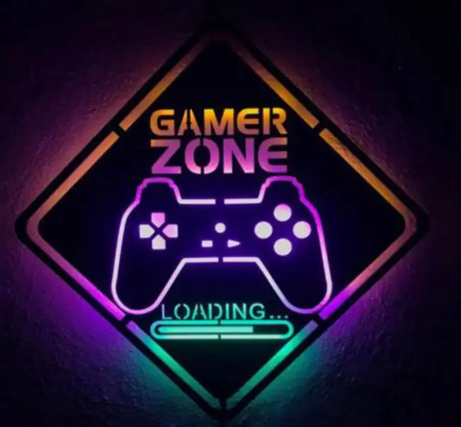 Sinais Luzes Néon Personalizadas - Game Consola 1