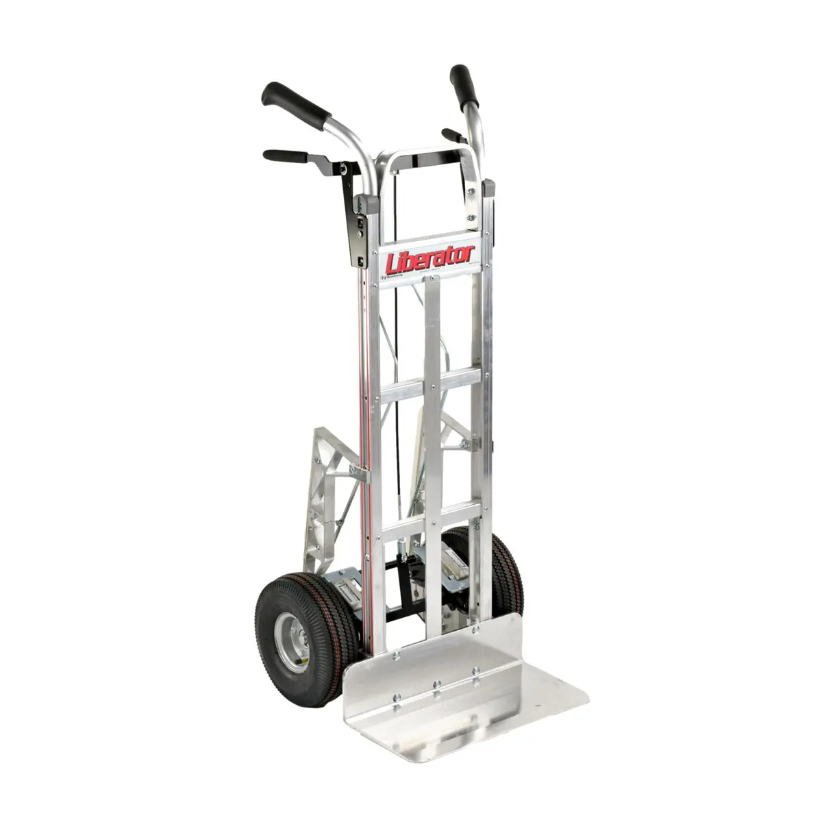 B&P Disk Brake Straight Loop Vertical Grip Hand Truck - 600 Lbs Capacity 1