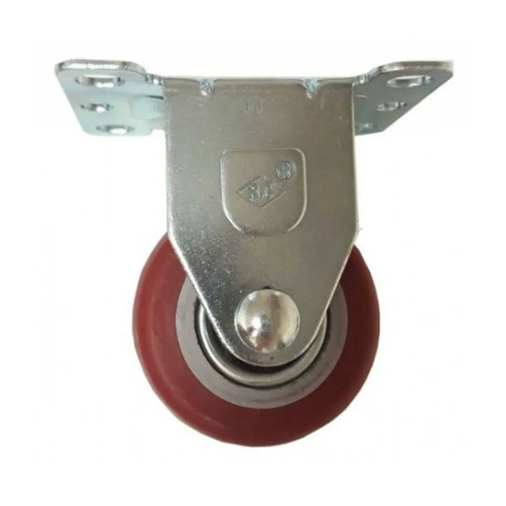 2-1/2" X 1-1/4" Poly-Pro Wheel Rigid Caster - 250Lbs Capacity 1