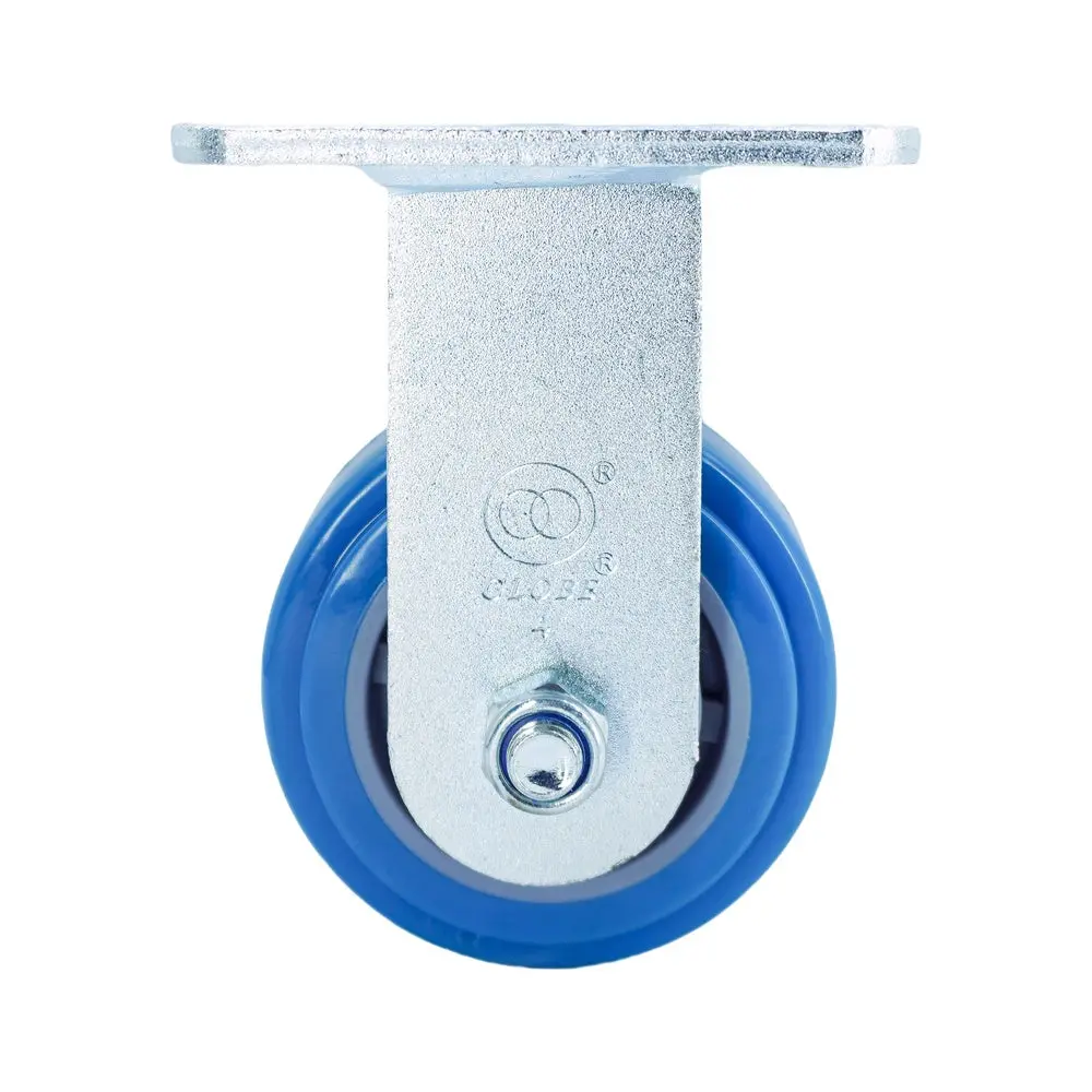 4In X 2In Pu Top Plate Rigid Caster - 617 Lbs 1