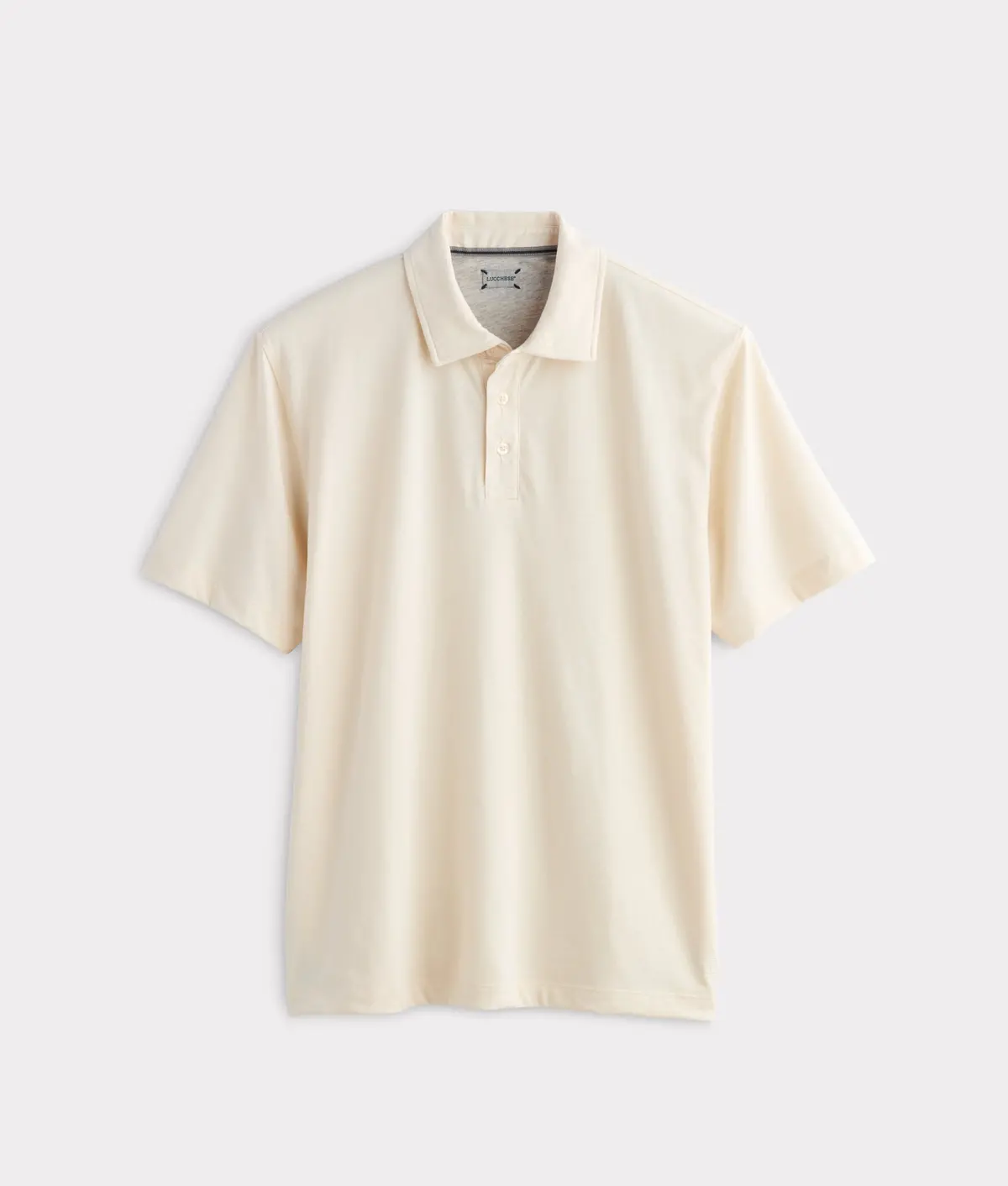 Lucchese Pima Blend Polo :: Cream 1