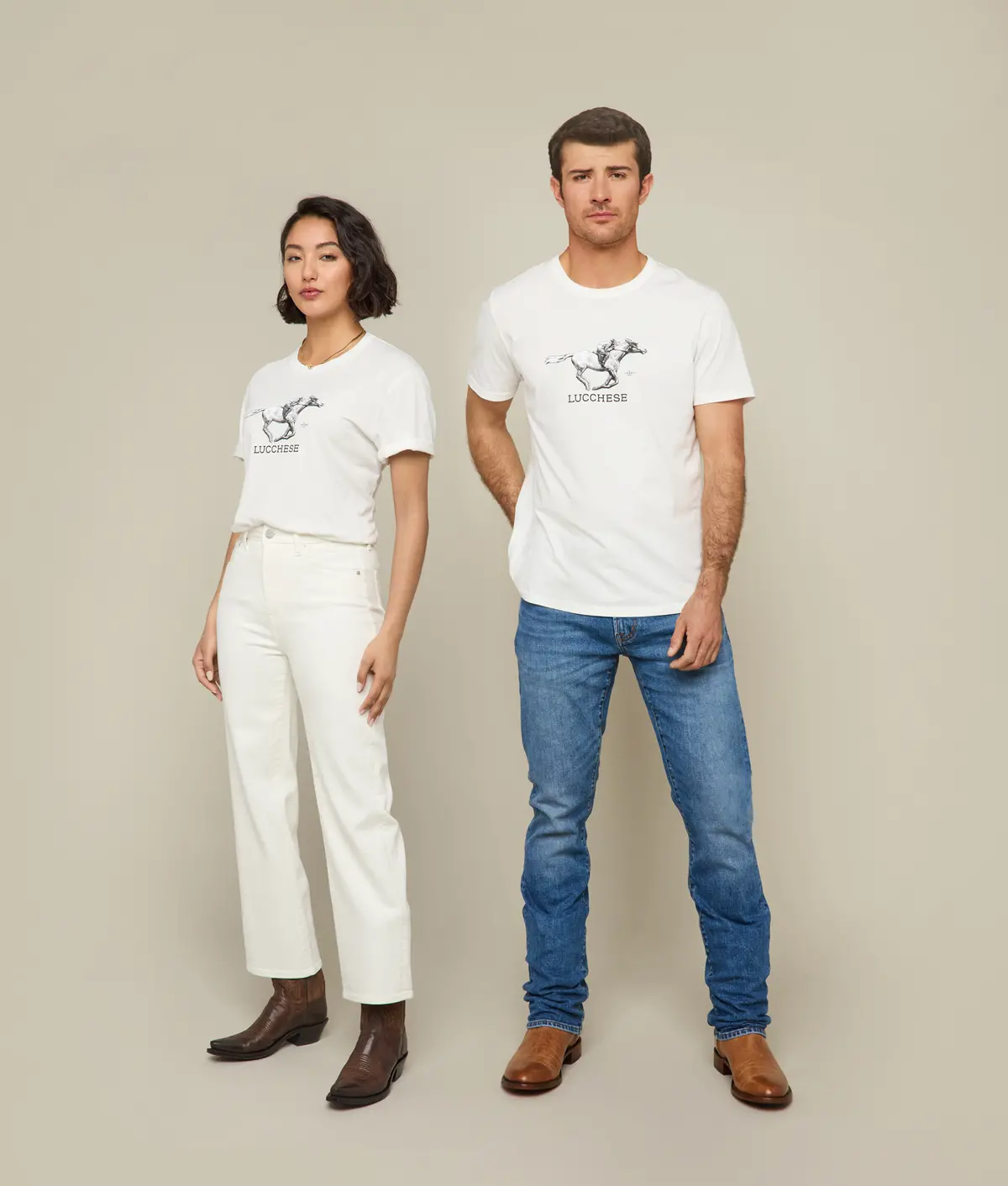 Lucchese Racehorse Tee :: White 1