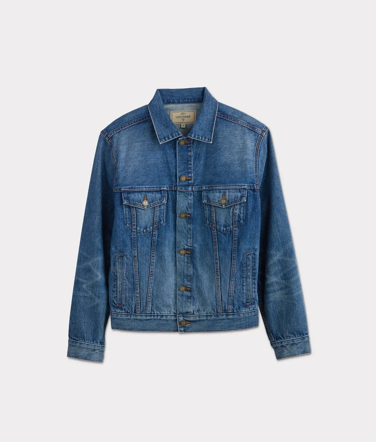 Earl Denim Trucker Jacket :: Saddleback Blue 1