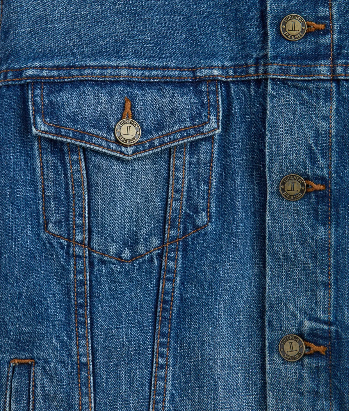 Earl Denim Trucker Jacket :: Saddleback Blue 3