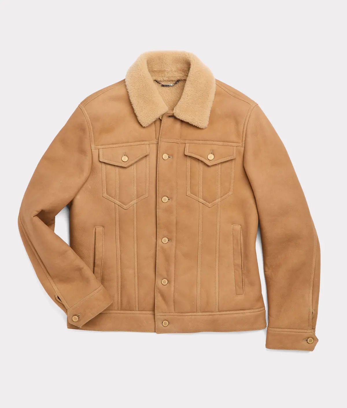 Kyle Shearling Trucker Jacket :: Natural 1