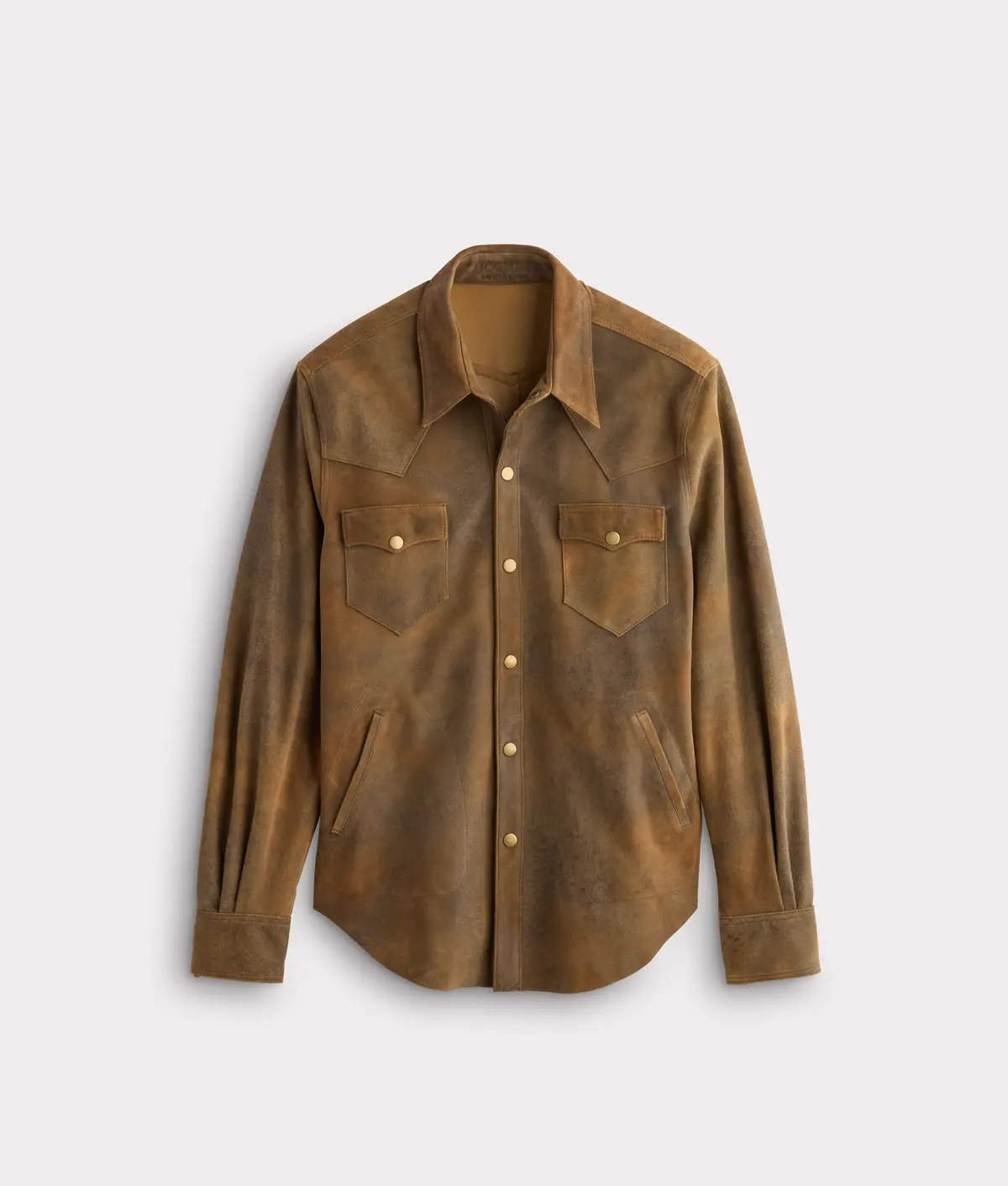 Colt Leather Shacket :: Mocha 1