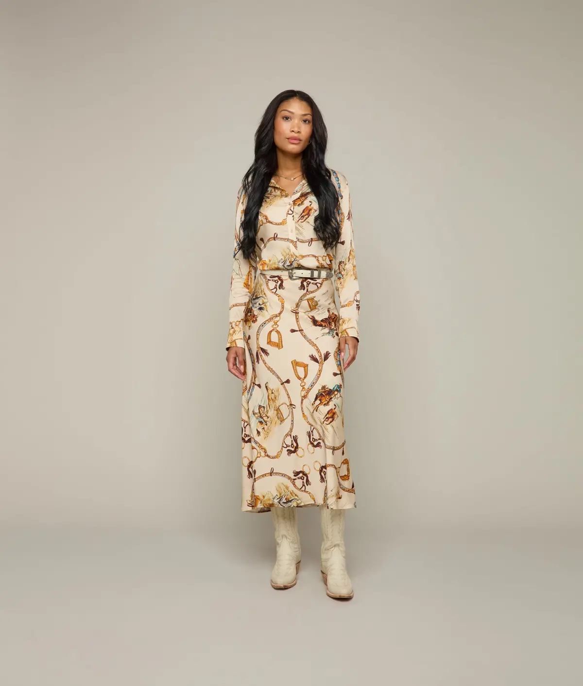 Carolina Skirt :: Cream/Multi 4