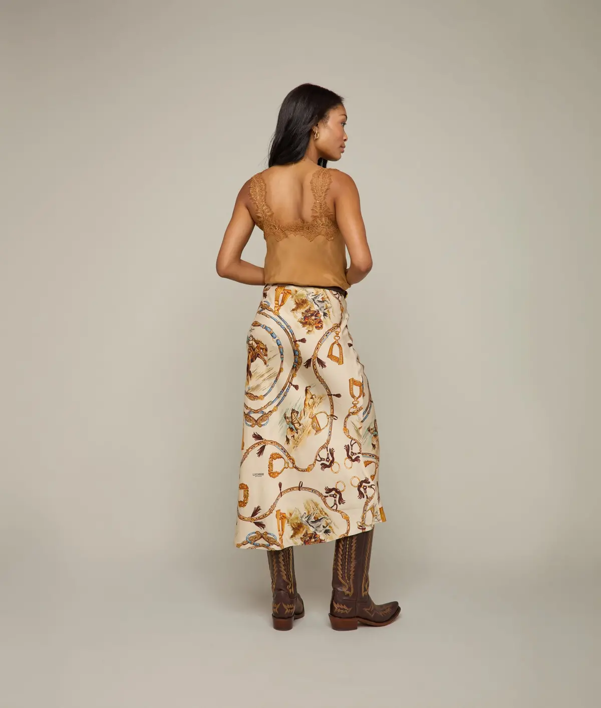 Carolina Skirt :: Cream/Multi 2