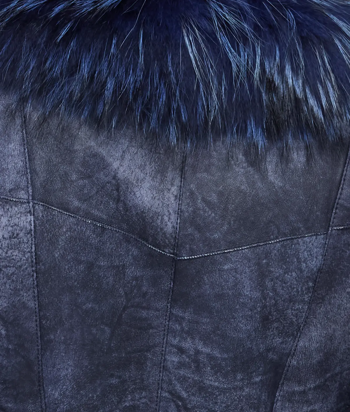 Serphina Fur Vest :: Navy 4