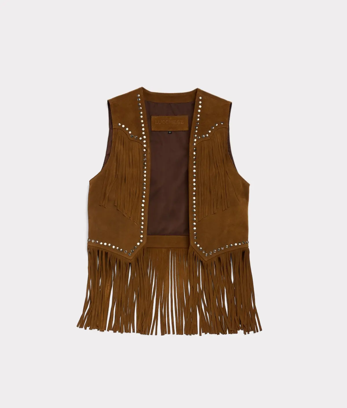 Chelsea Suede Vest :: Brown 1
