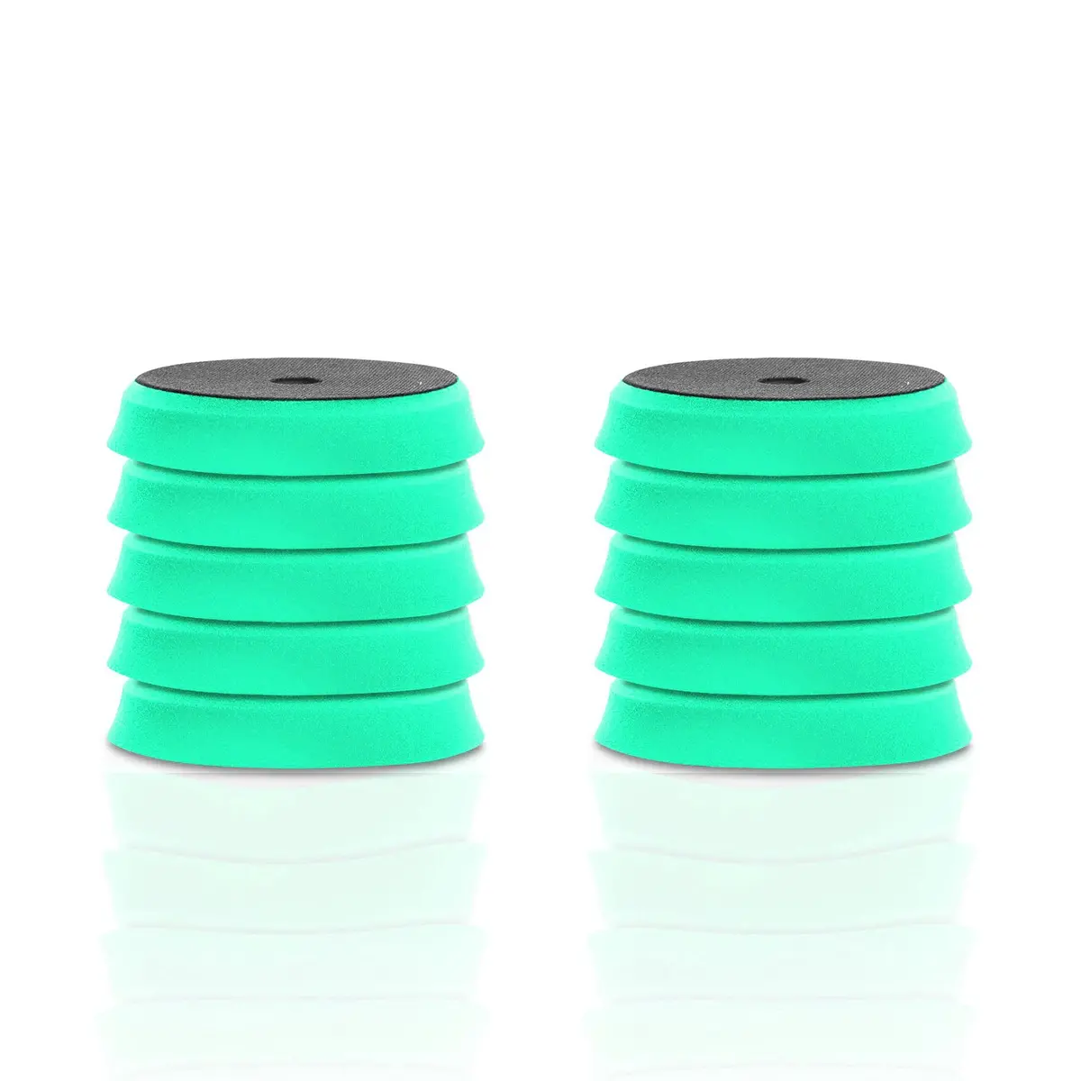 Apex Customs 7" German Foam Green Cutting Pads (For 6" Plates) 4