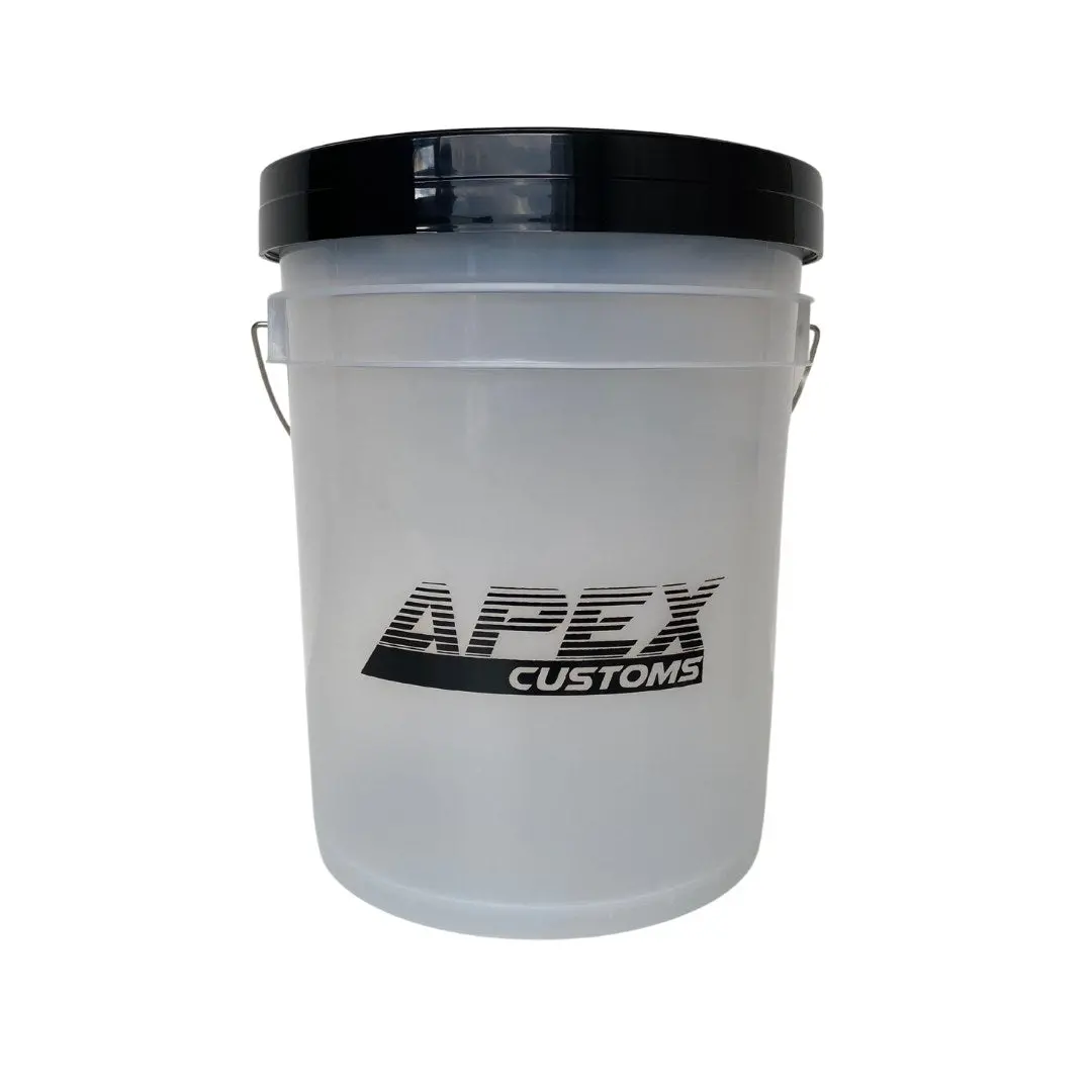 Apex Customs Clear Wash Bucket With Lid - 18L 1