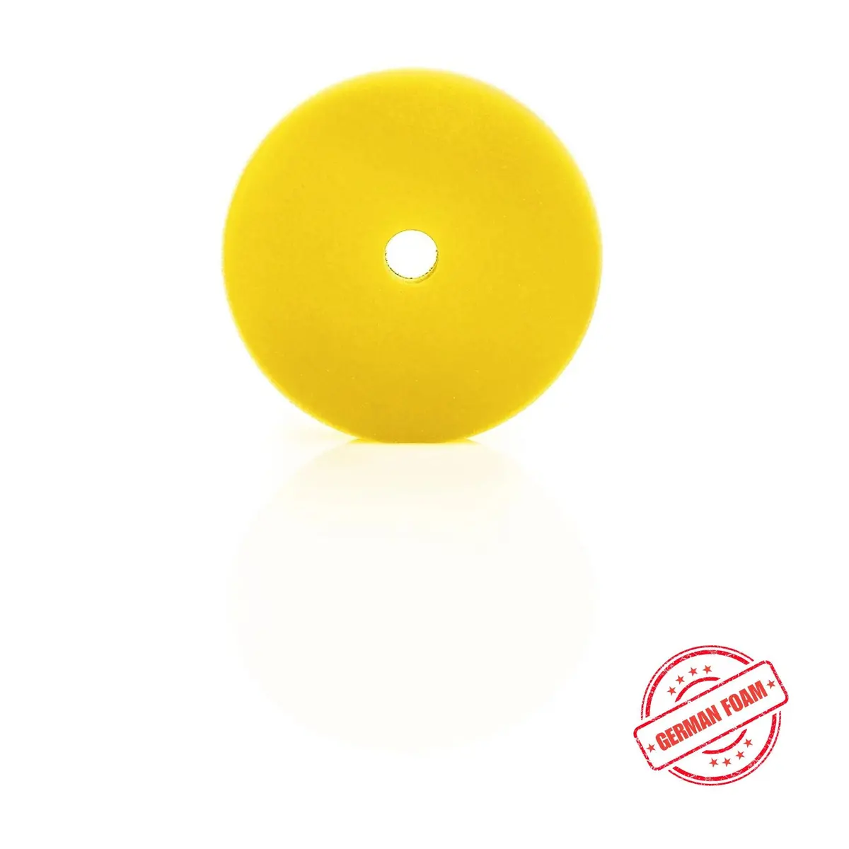 Apex Customs 6" German Foam Yellow Medium Polishing Pad (For 5" Plates) 1