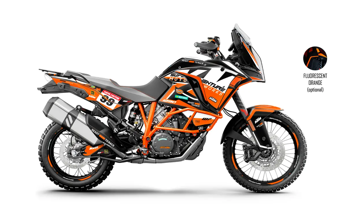 Ktm 1290 Super Adventure Graphics - "Atlantic" (Black/Orange) 1