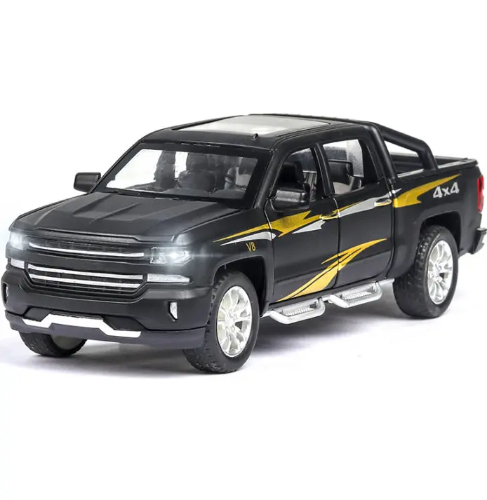 Carro Colecionável Chevrolet Silverado Escala 1:32 1