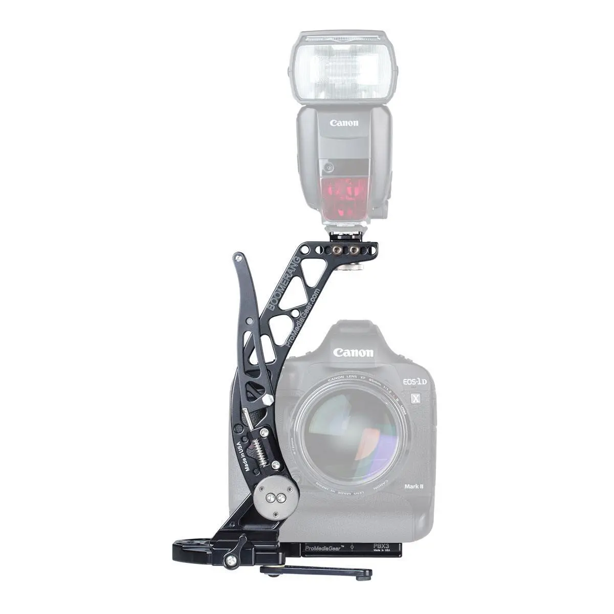 Bbgv2 Boomerang Flash Bracket For Cameras With Battery Grip 1