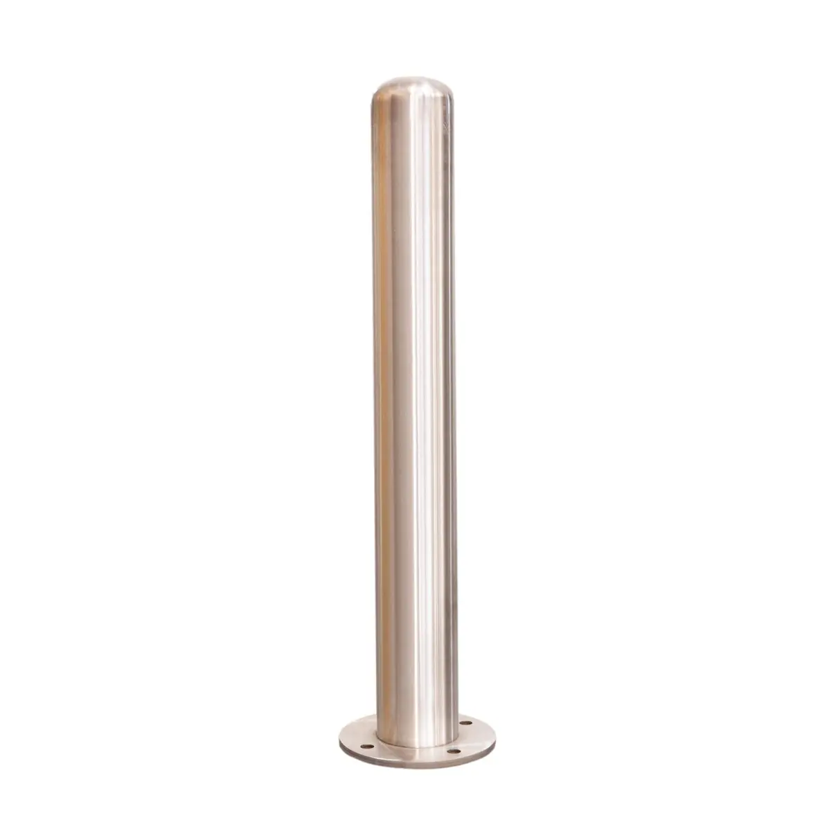 Fixed Stainless Steel Bollard 4" X 36" With Baseplate Surface Mount 2