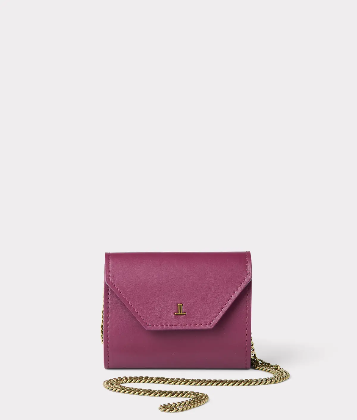 Short Wallet On A Chain :: Burgundy 1