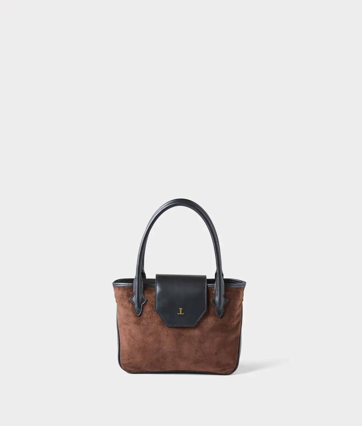 Mini Roma Suede Tote :: Brown 1
