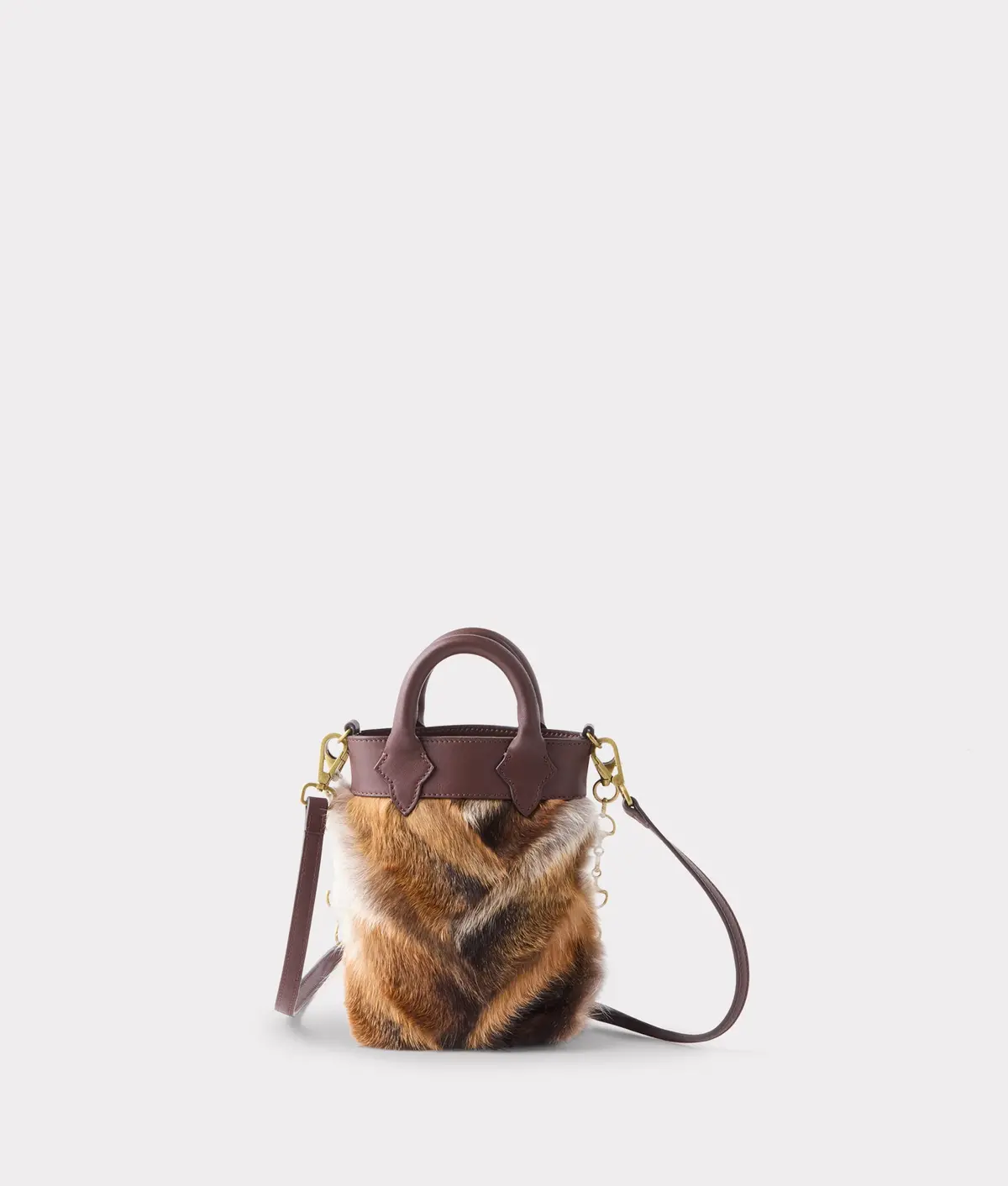 Mini Lola Fur Shopper :: Brown 2