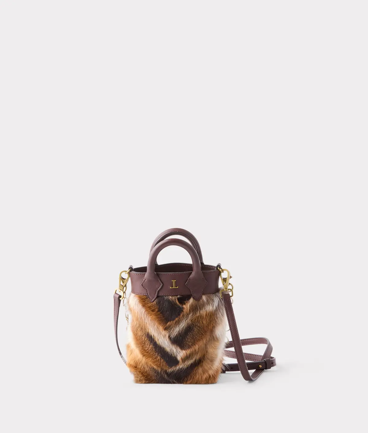 Mini Lola Fur Shopper :: Brown 1