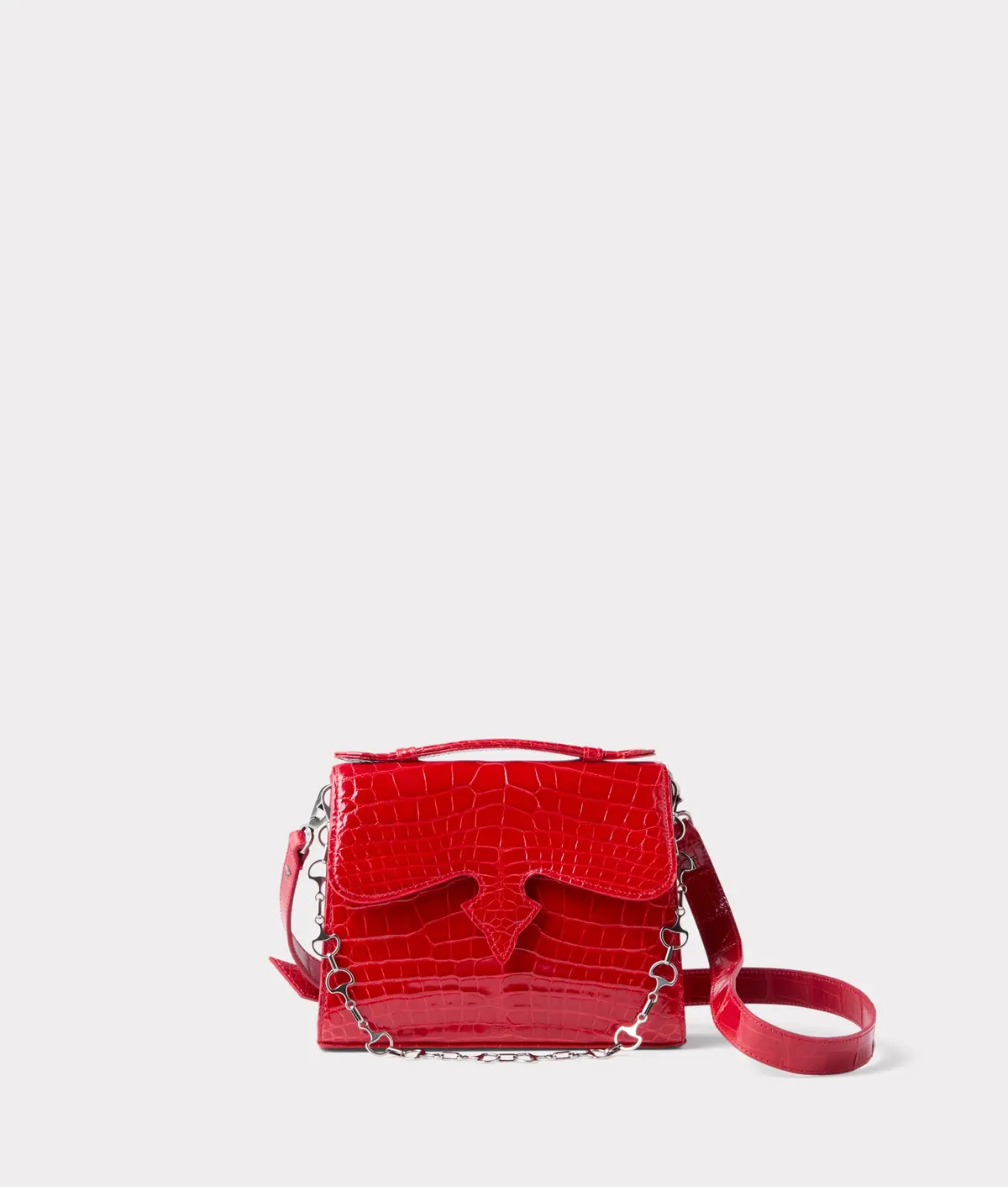 Dolly Exotic Western Satchel :: Cherry Red 1