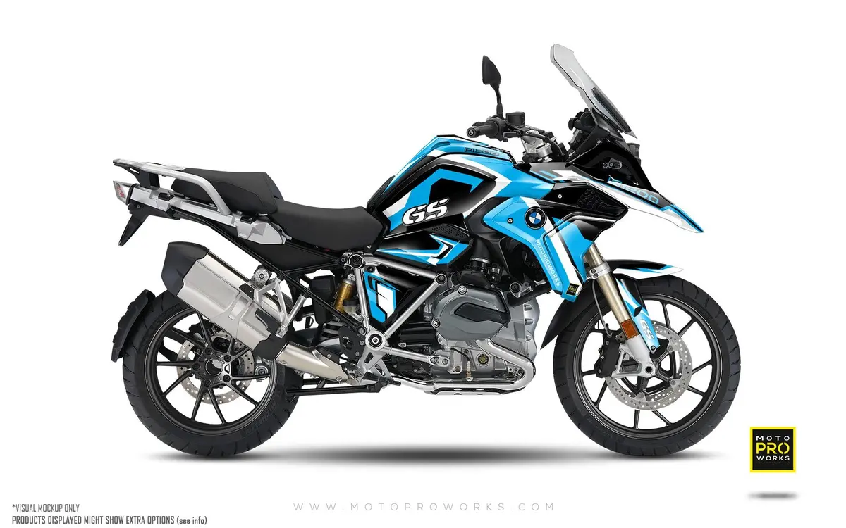 Bmw R 1200 / 1250 Gs Graphics - "Voyager" (Blue) 1