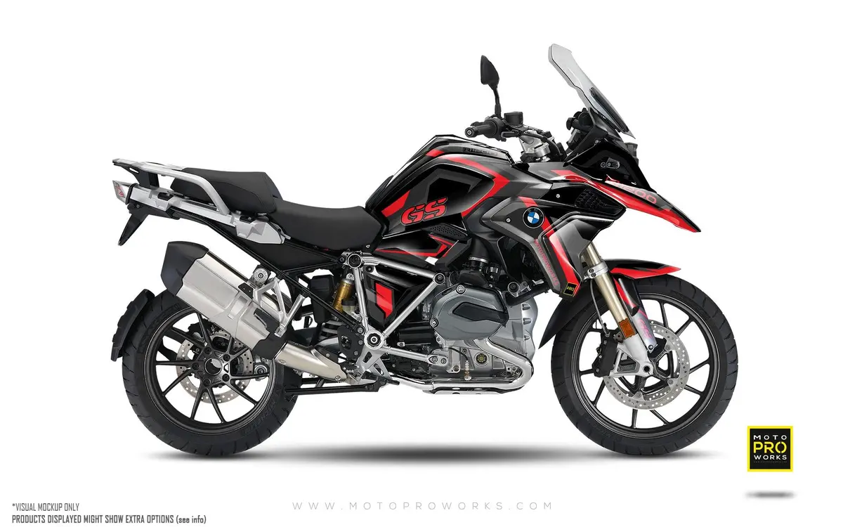 Bmw R 1200 / 1250 Gs Graphics - "Voyager" (Red) 1
