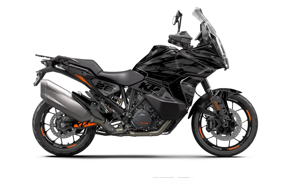 Ktm 1290 Super Adventure Graphics - "Fragment" (Black) 1