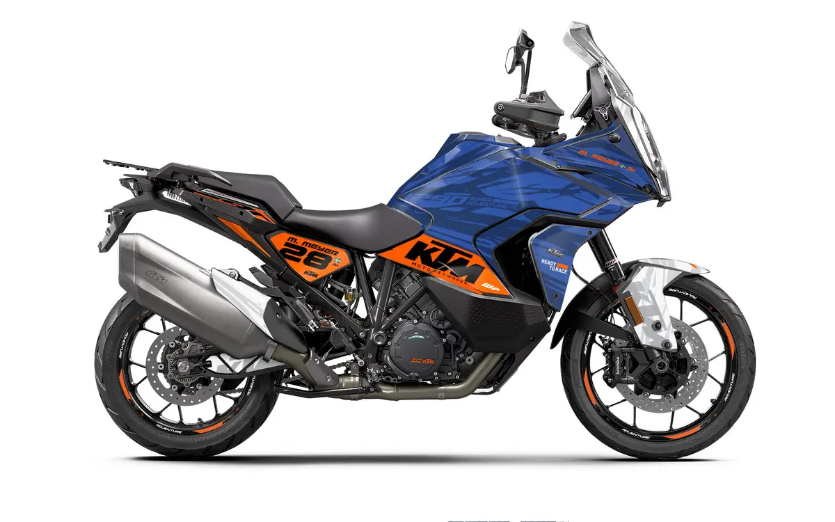 Ktm 1290 Super Adventure Graphics - "Fragment" (Blue) 1