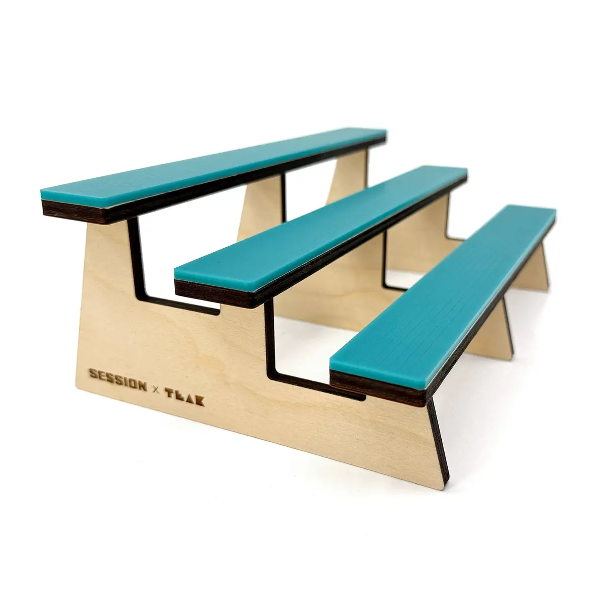 The Bleachers - Wooden Fingerboard Obstacle With Acrylic Surface 1
