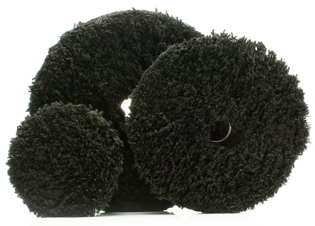 Buff And Shine Uro-Fiber Black Finishing Pad - 3"/5"/6" 1