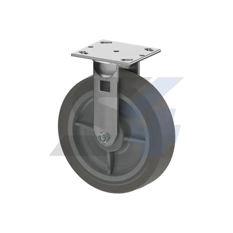 8 X 2" Zinc, Rigid Caster Top Plate Mount - C000.047 1