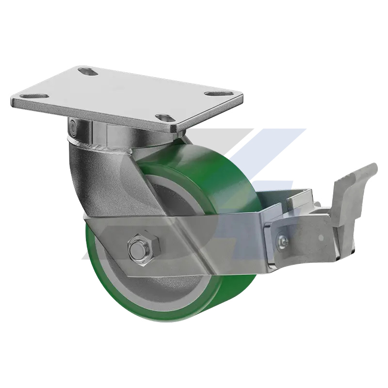6 X 3" Zinc, Kingpinless Swivel Caster With Face Contact - C000.4Bf 1