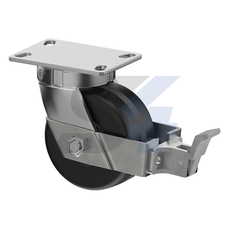 6 X 3" Zinc, Kingpinless Swivel Caster With Face Contact - C000.6Cf 1