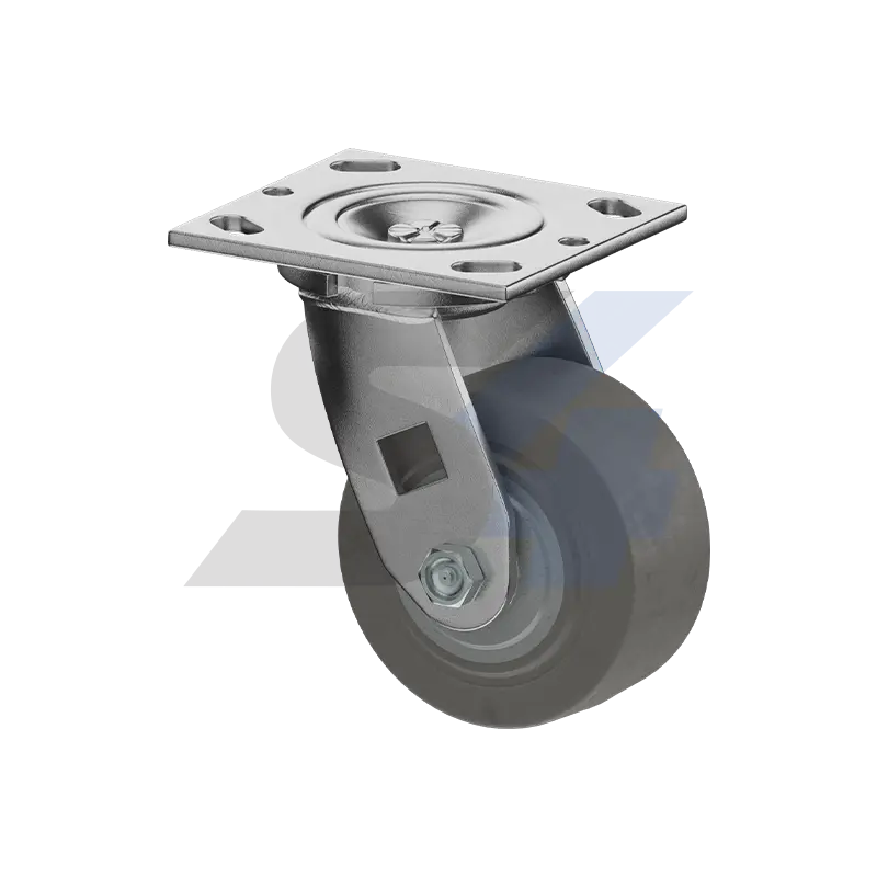 4 X 2" Zinc, Swivel Caster Top Plate Mount - C000.E0b 1