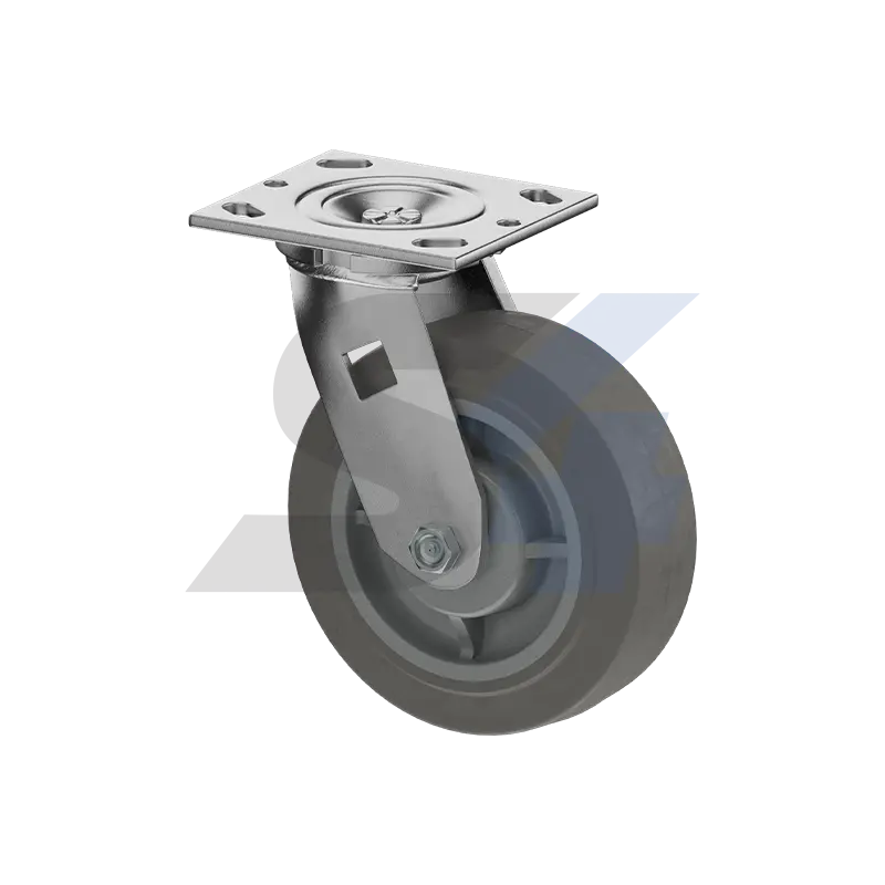 6 X 2" Zinc, Swivel Caster Top Plate Mount - C000.E3c 1