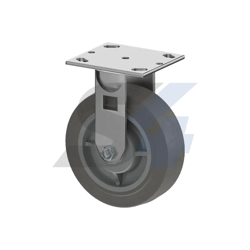 6 X 2" Zinc, Rigid Caster Top Plate Mount - C000.E47 1