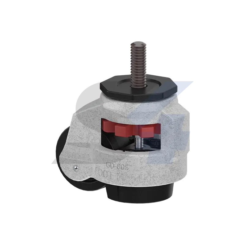 63 X 28 Mm Aluminum, Leveling Caster With Side Thumb - C001.19A 1