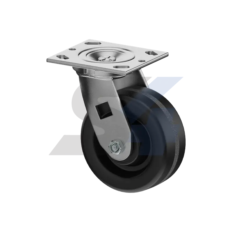 5 X 2" Zinc, Swivel Caster Top Plate Mount - C009.004 1