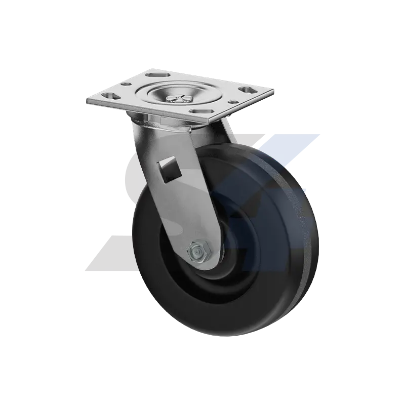 6 X 2" Zinc, Swivel Caster Top Plate Mount - C009.006 1